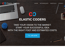 Tablet Screenshot of elastic-coders.com